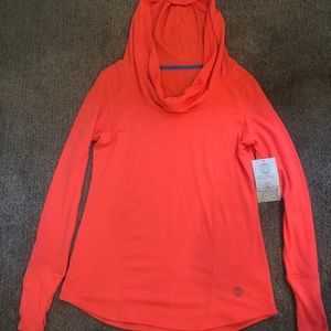 Cowl Neck/Hooded Lightweight Sweatshirt